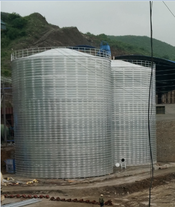 图木舒克粮食钢板仓的安装全过程不用热焊接